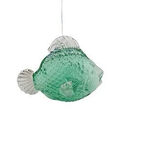 Global Village hand blown fish glass ornament
